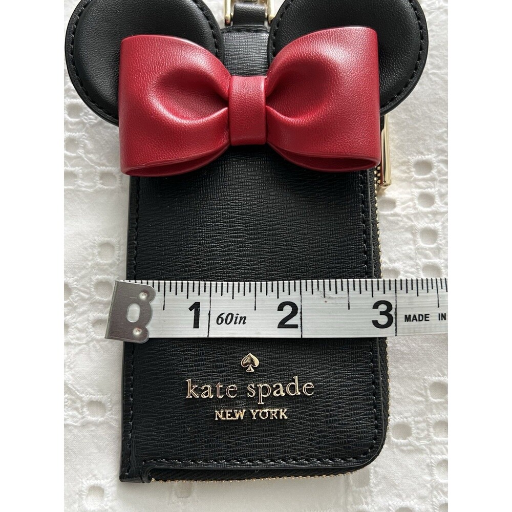 Kate Spade Mini Mouse Card/Key Holder Black And Red EUC - Picture 5 of 6